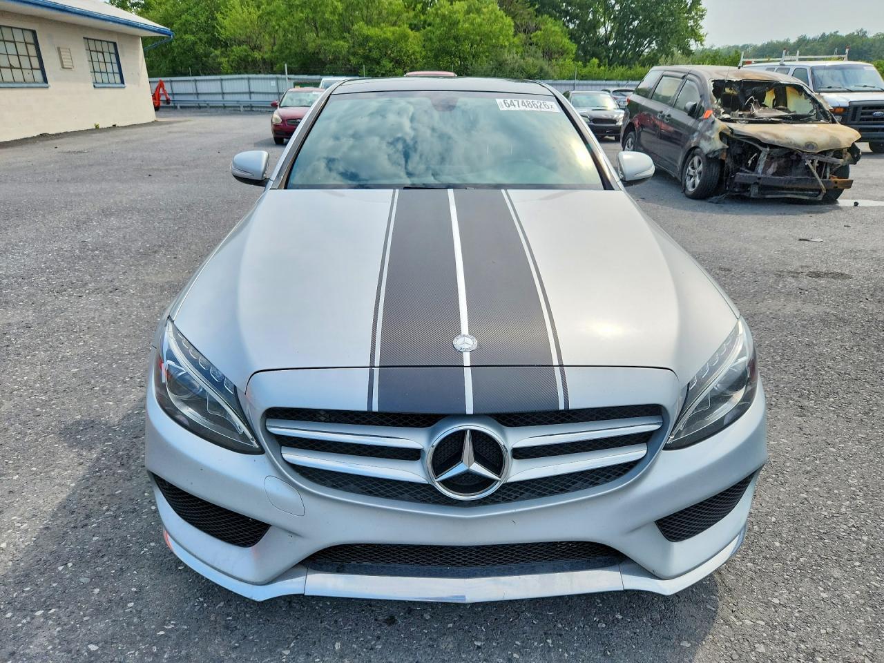 2015 Mercedes-benz C 300 4matic Silver vin: 55SWF4KB6FU073199