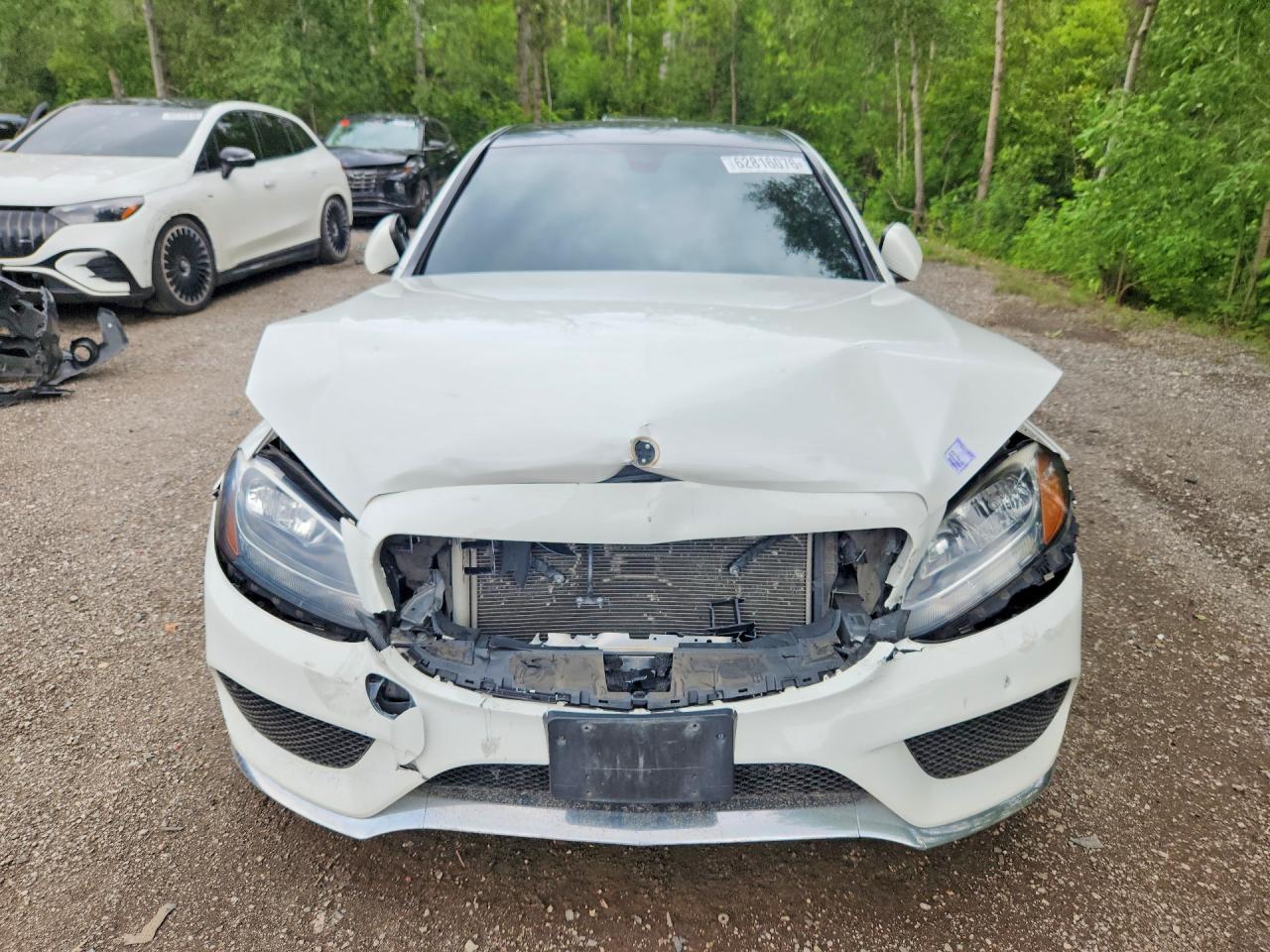 2015 Mercedes-benz C 300 4matic White vin: 55SWF4KB6FU081657
