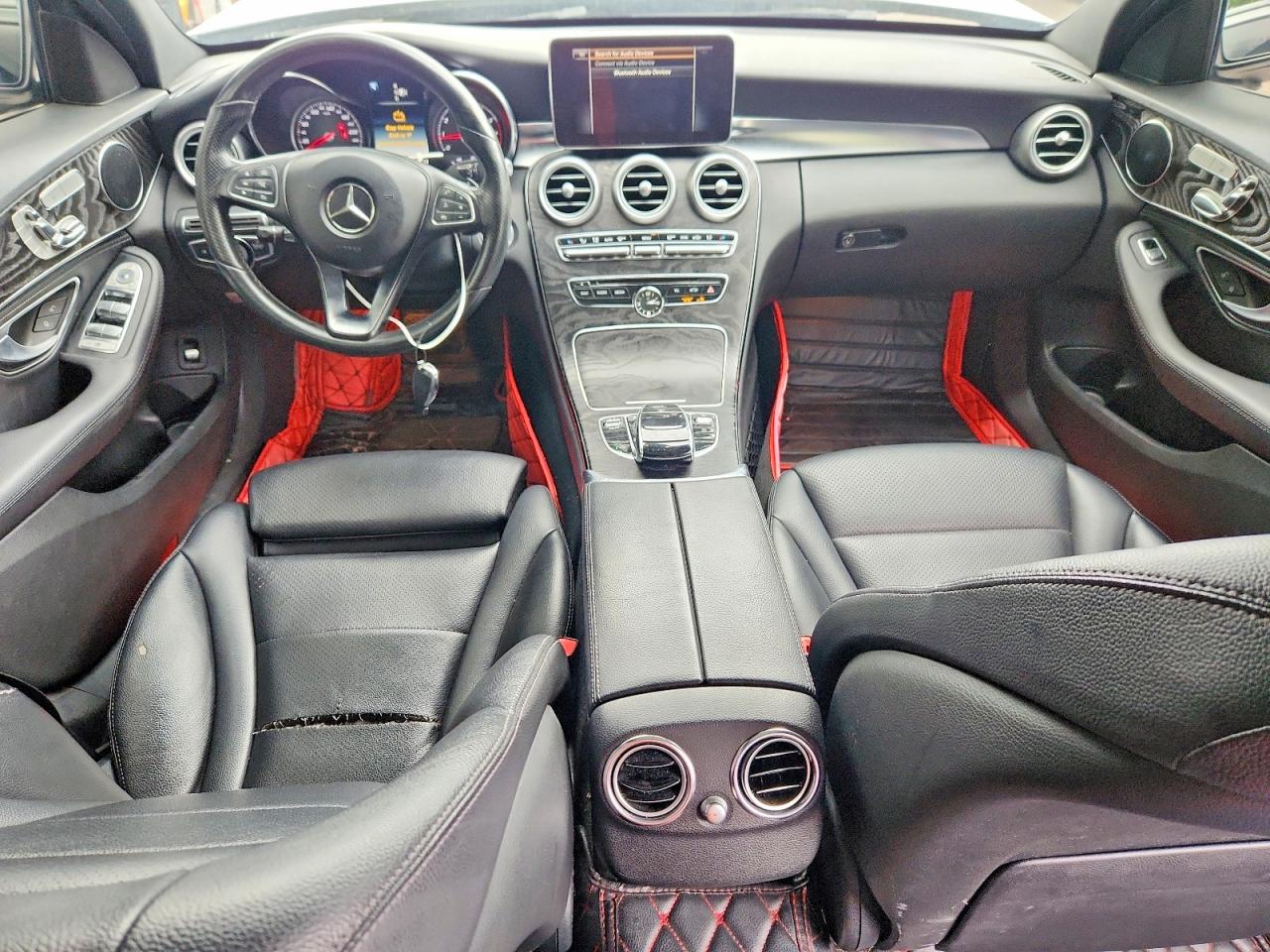 2015 Mercedes-benz C 300 4matic White vin: 55SWF4KB6FU081657