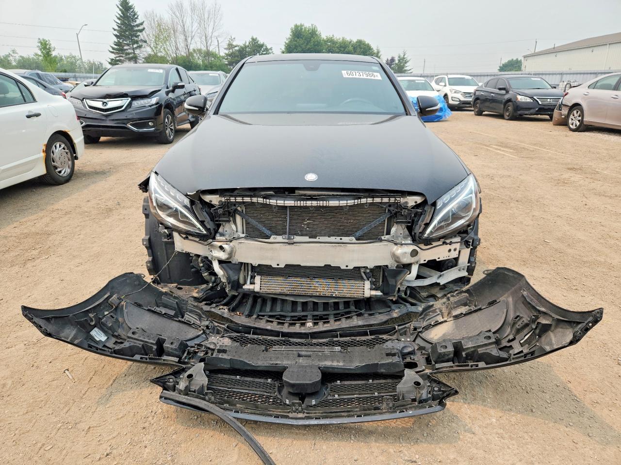 2015 Mercedes-benz C 300 4matic Black vin: 55SWF4KB7FU000763