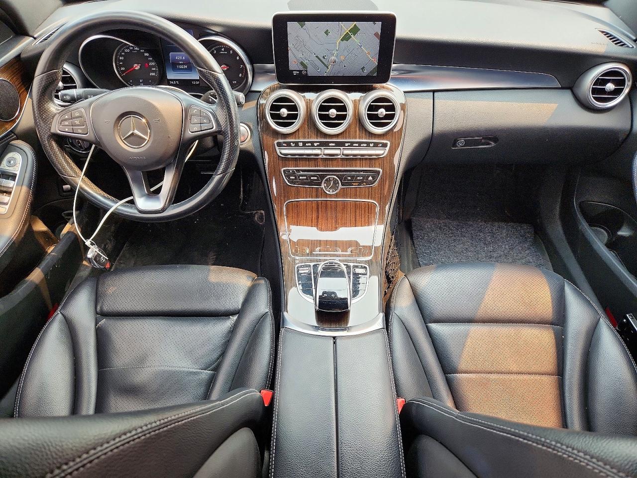 2015 Mercedes-benz C 300 4matic Black vin: 55SWF4KB7FU000763