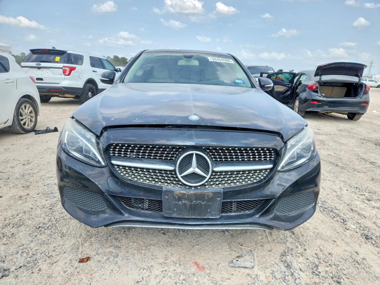 2015 Mercedes-benz C 300 4matic Black vin: 55SWF4KB7FU002710