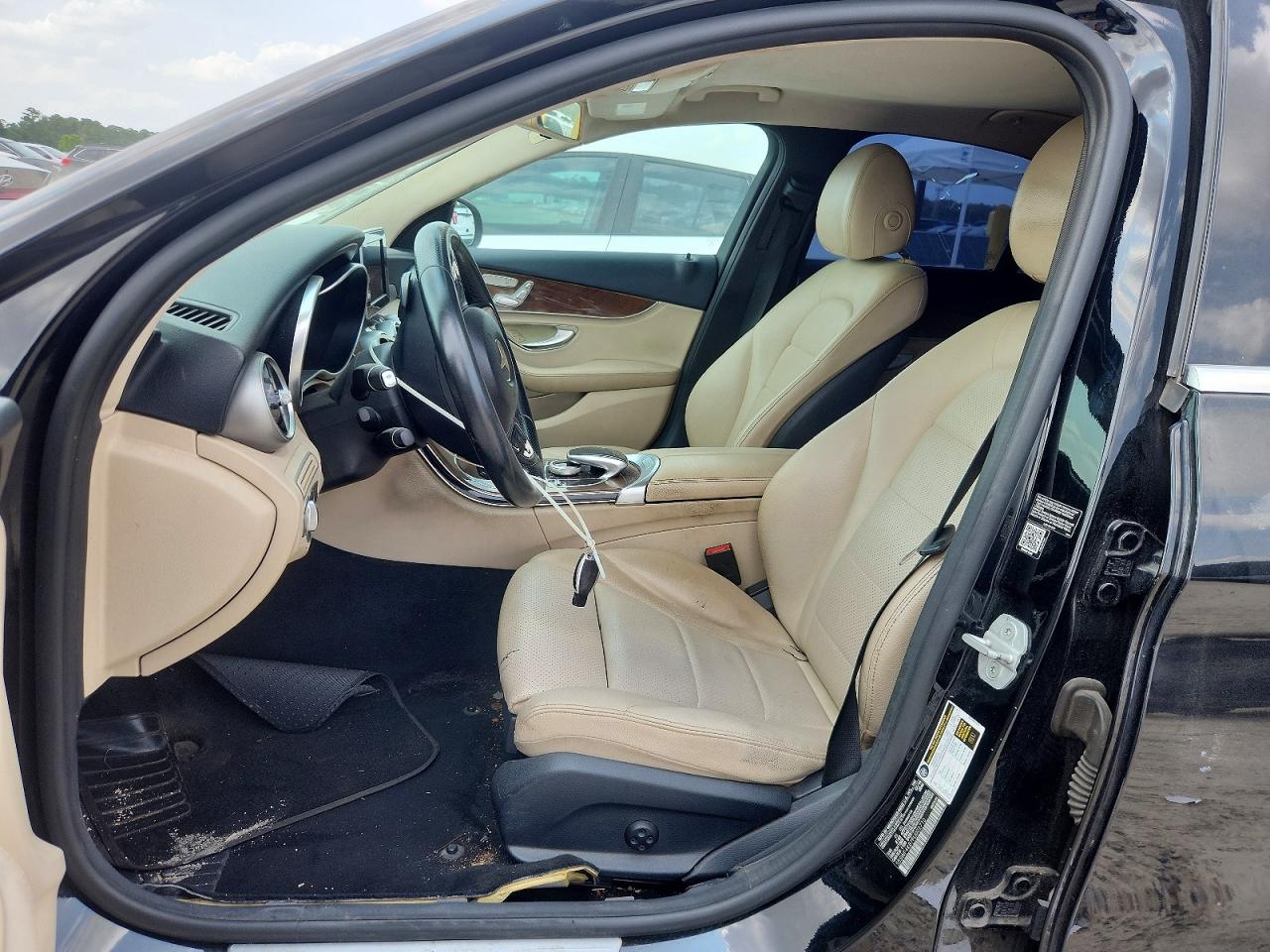 2015 Mercedes-benz C 300 4matic Black vin: 55SWF4KB7FU002710