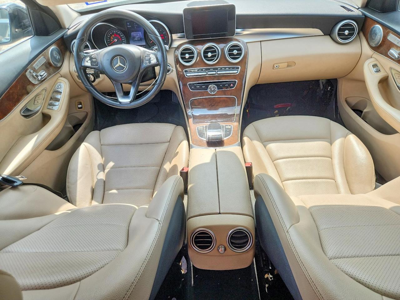 2015 Mercedes-benz C 300 4matic Black vin: 55SWF4KB7FU002710