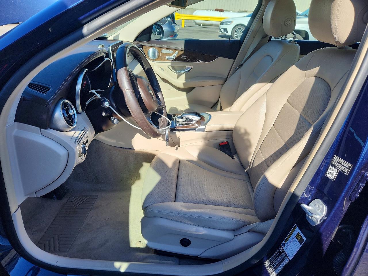 2015 Mercedes-benz C 300 4matic Blue vin: 55SWF4KB7FU006255