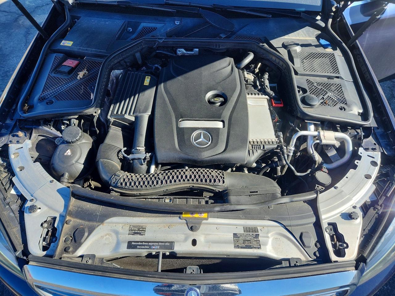 2015 Mercedes-benz C 300 4matic Blue vin: 55SWF4KB7FU006255