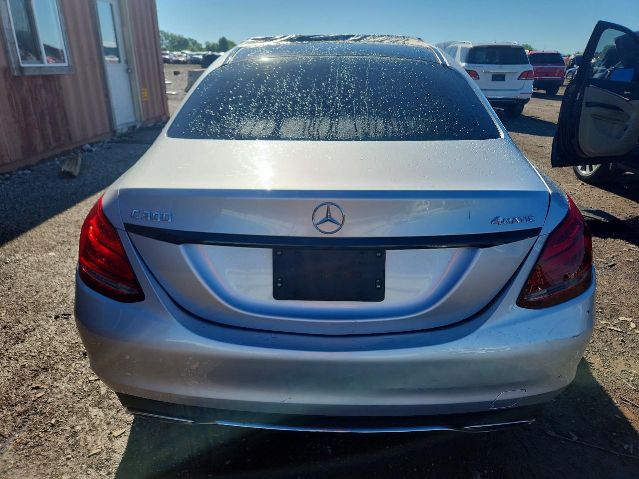 2015 Mercedes-benz C 300 4matic Silver vin: 55SWF4KB7FU012427