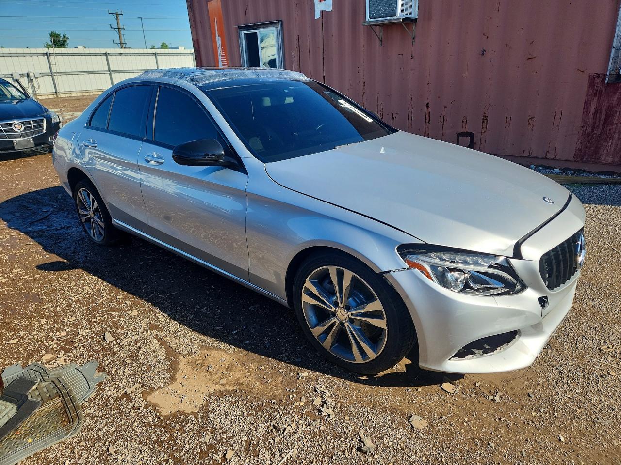 2015 Mercedes-benz C 300 4matic Silver vin: 55SWF4KB7FU012427
