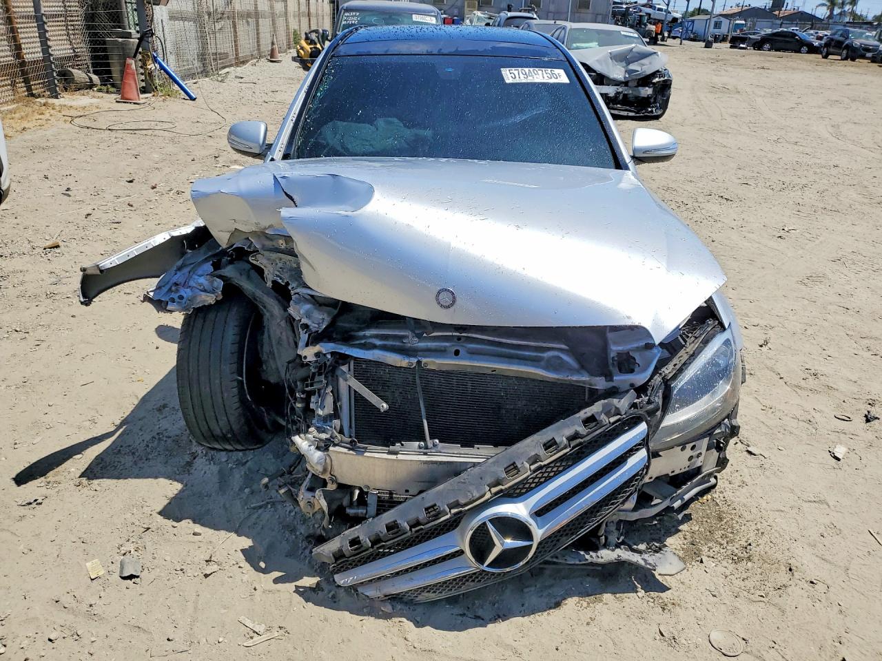 2015 Mercedes-benz C 300 4matic Silver vin: 55SWF4KB7FU012606