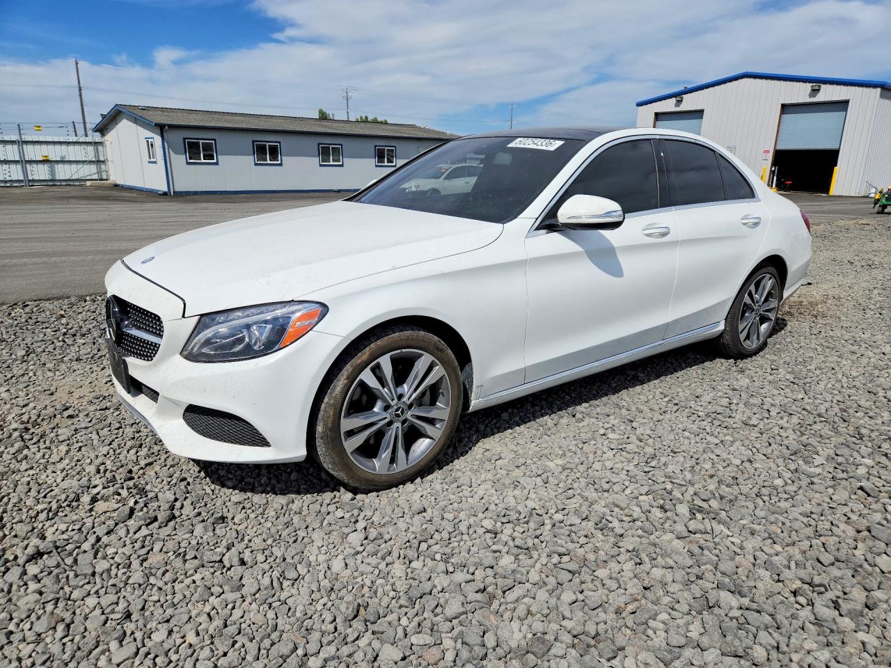 2015 Mercedes-benz C 300 4matic White vin: 55SWF4KB7FU016378