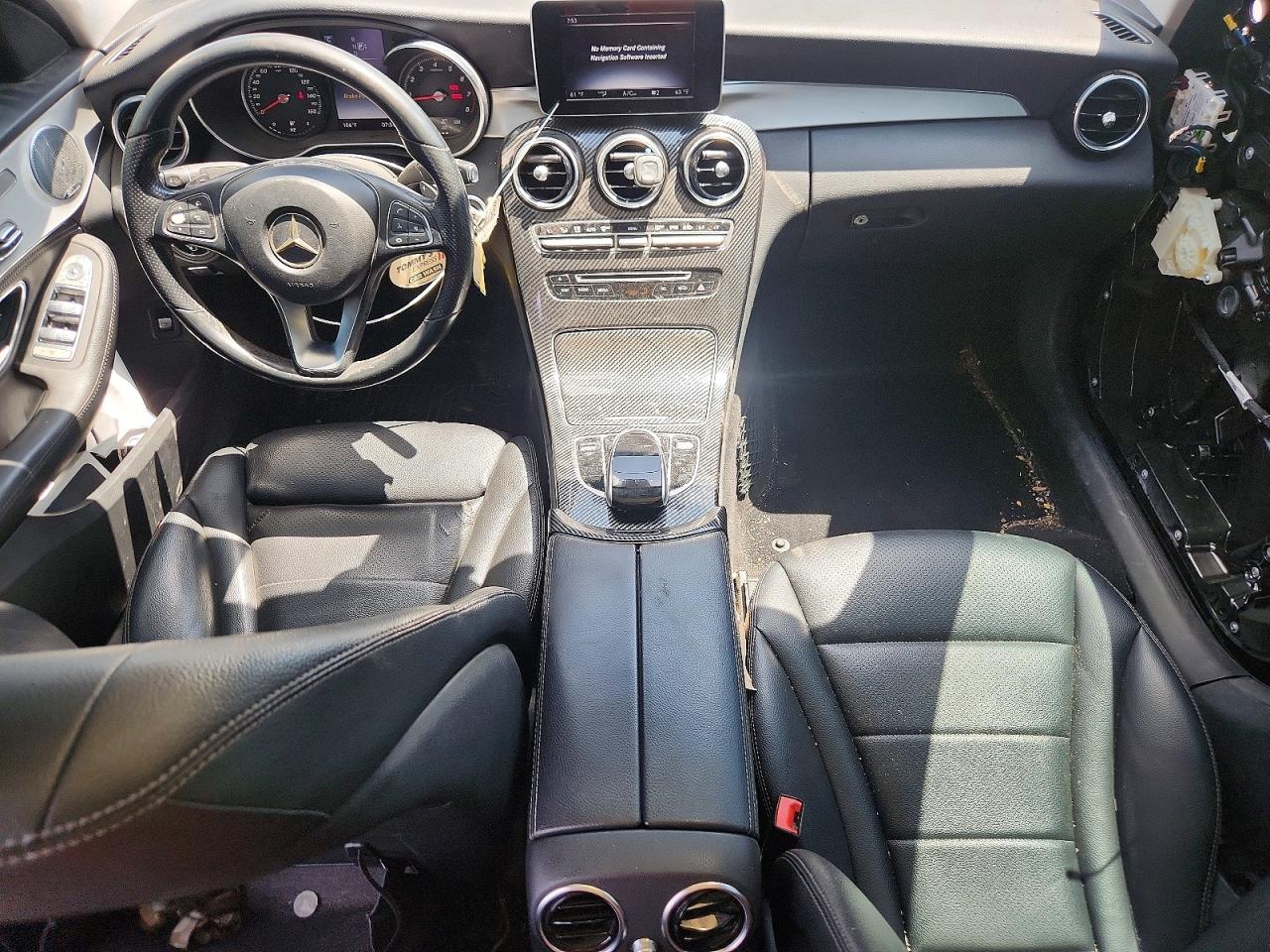 2015 Mercedes-benz C 300 4matic Black vin: 55SWF4KB7FU025887