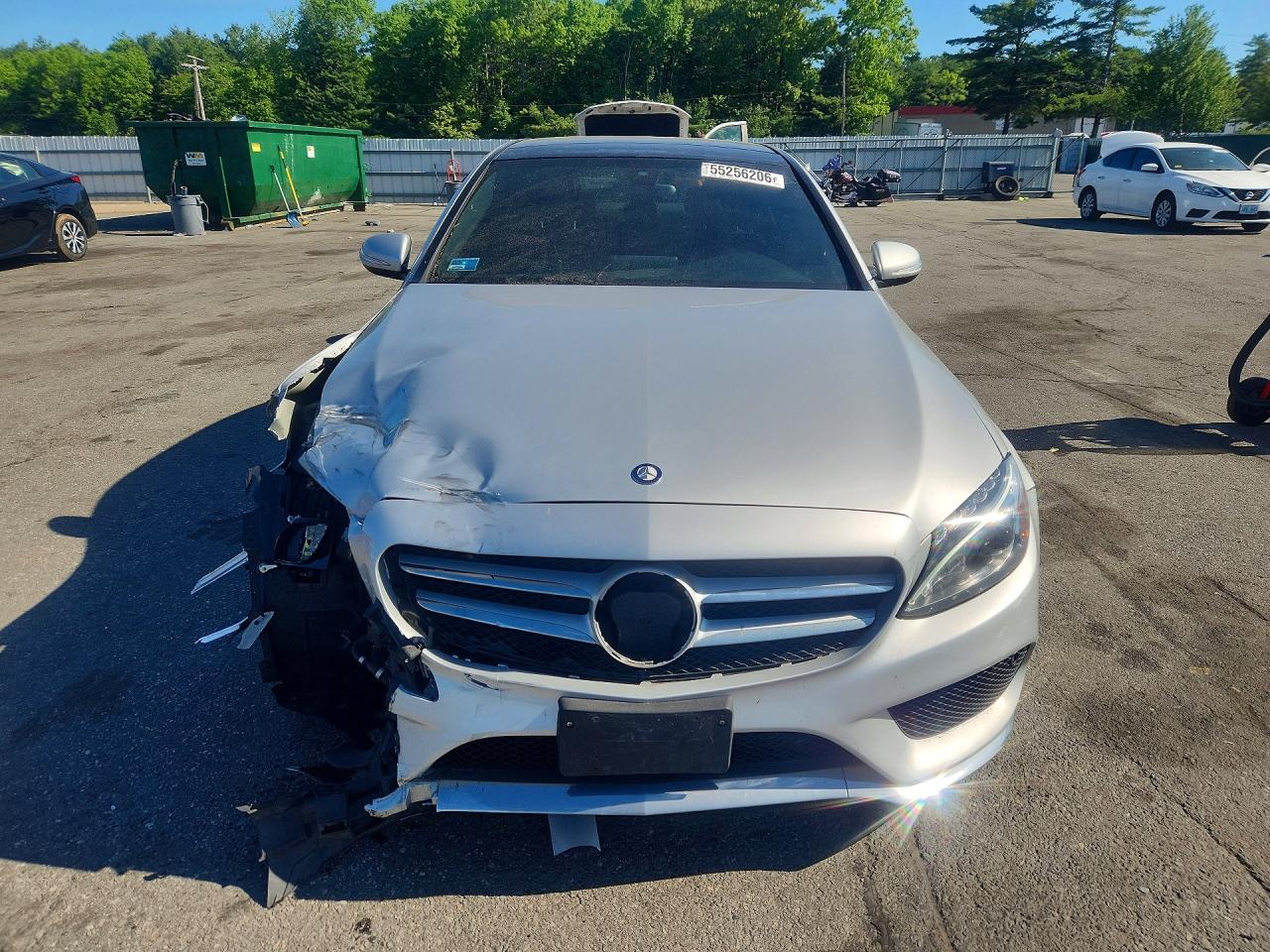 2015 Mercedes-benz C 300 4matic Silver vin: 55SWF4KB7FU028644