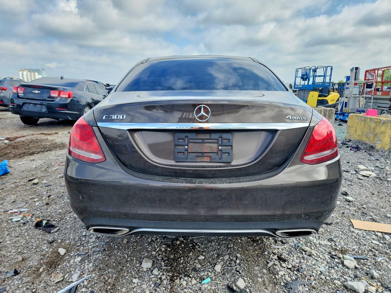 2015 Mercedes-benz C 300 4matic Brown vin: 55SWF4KB7FU035741