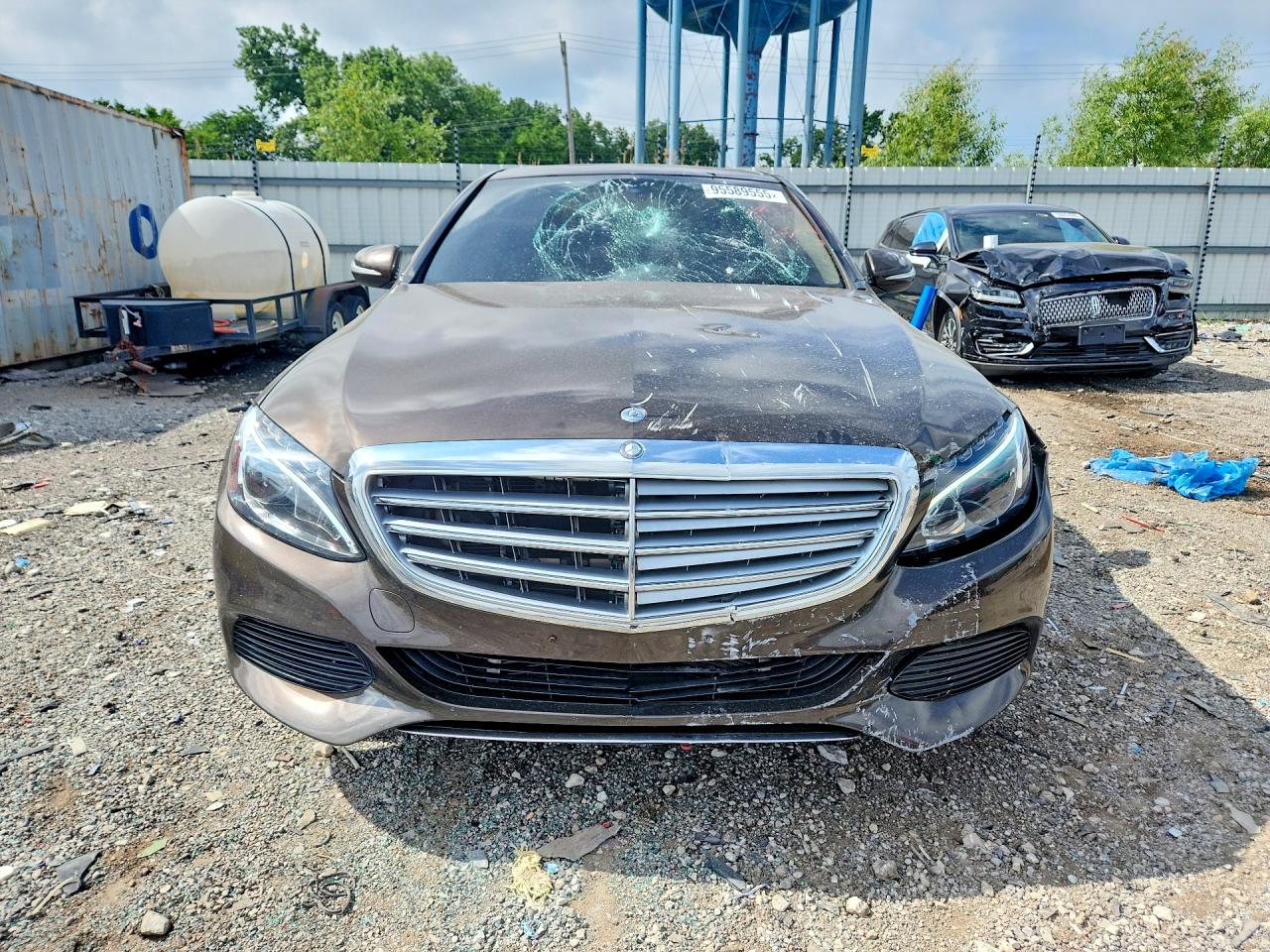 2015 Mercedes-benz C 300 4matic Brown vin: 55SWF4KB7FU035741