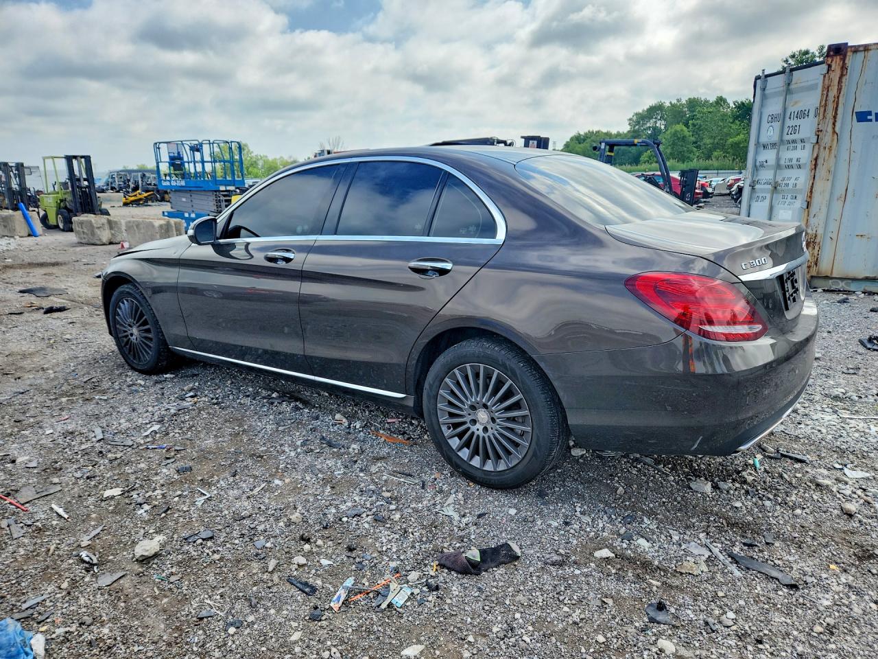 2015 Mercedes-benz C 300 4matic Brown vin: 55SWF4KB7FU035741