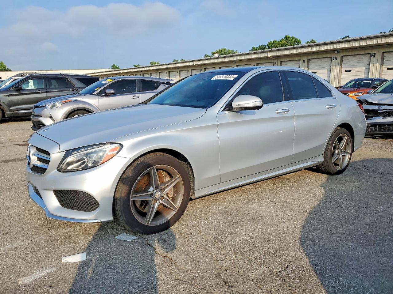2015 Mercedes-benz C 300 4matic Silver vin: 55SWF4KB7FU041443