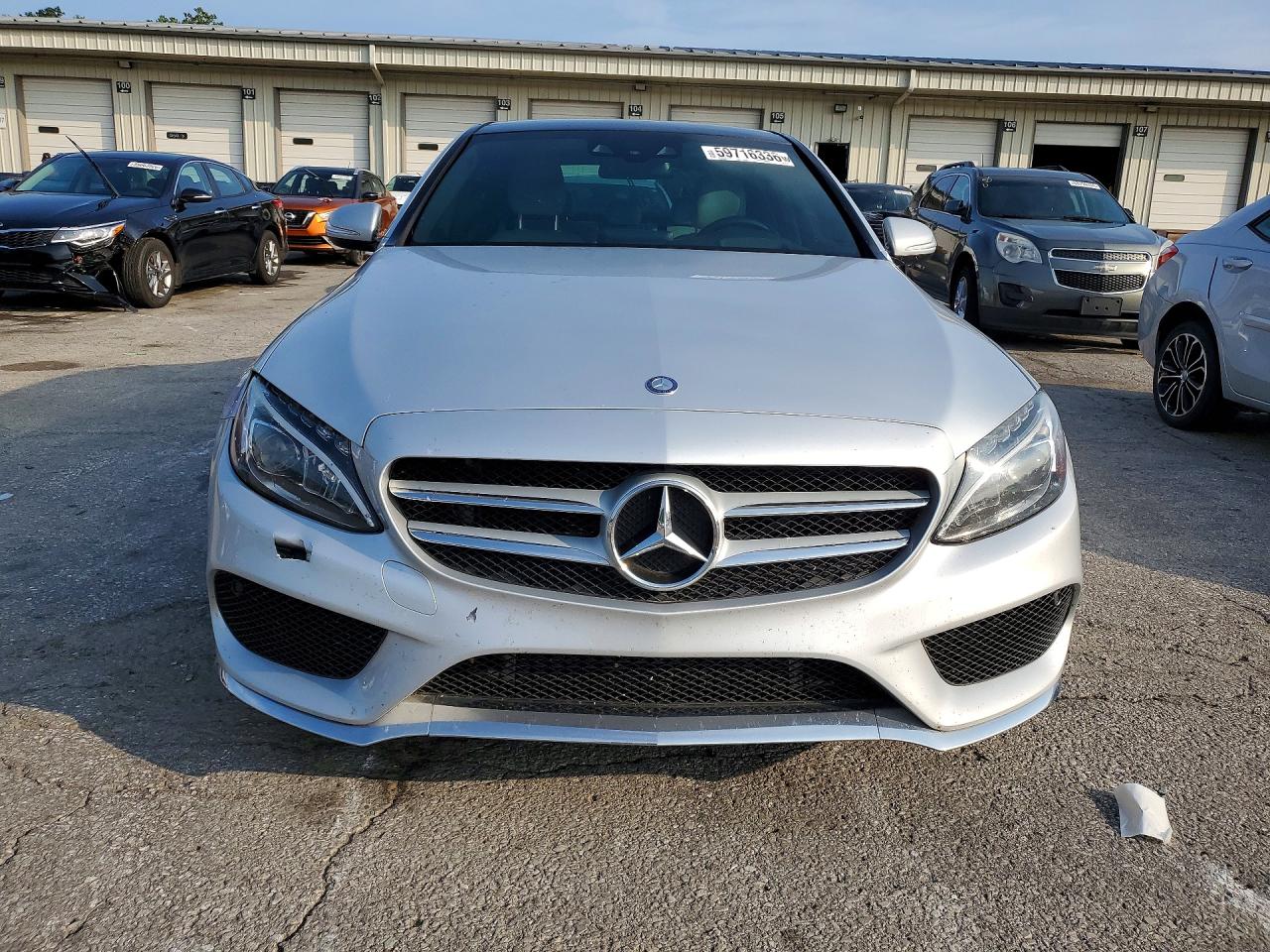 2015 Mercedes-benz C 300 4matic Silver vin: 55SWF4KB7FU041443
