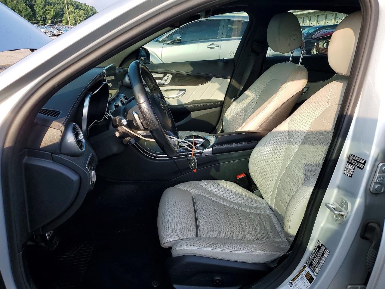 2015 Mercedes-benz C 300 4matic Silver vin: 55SWF4KB7FU041443