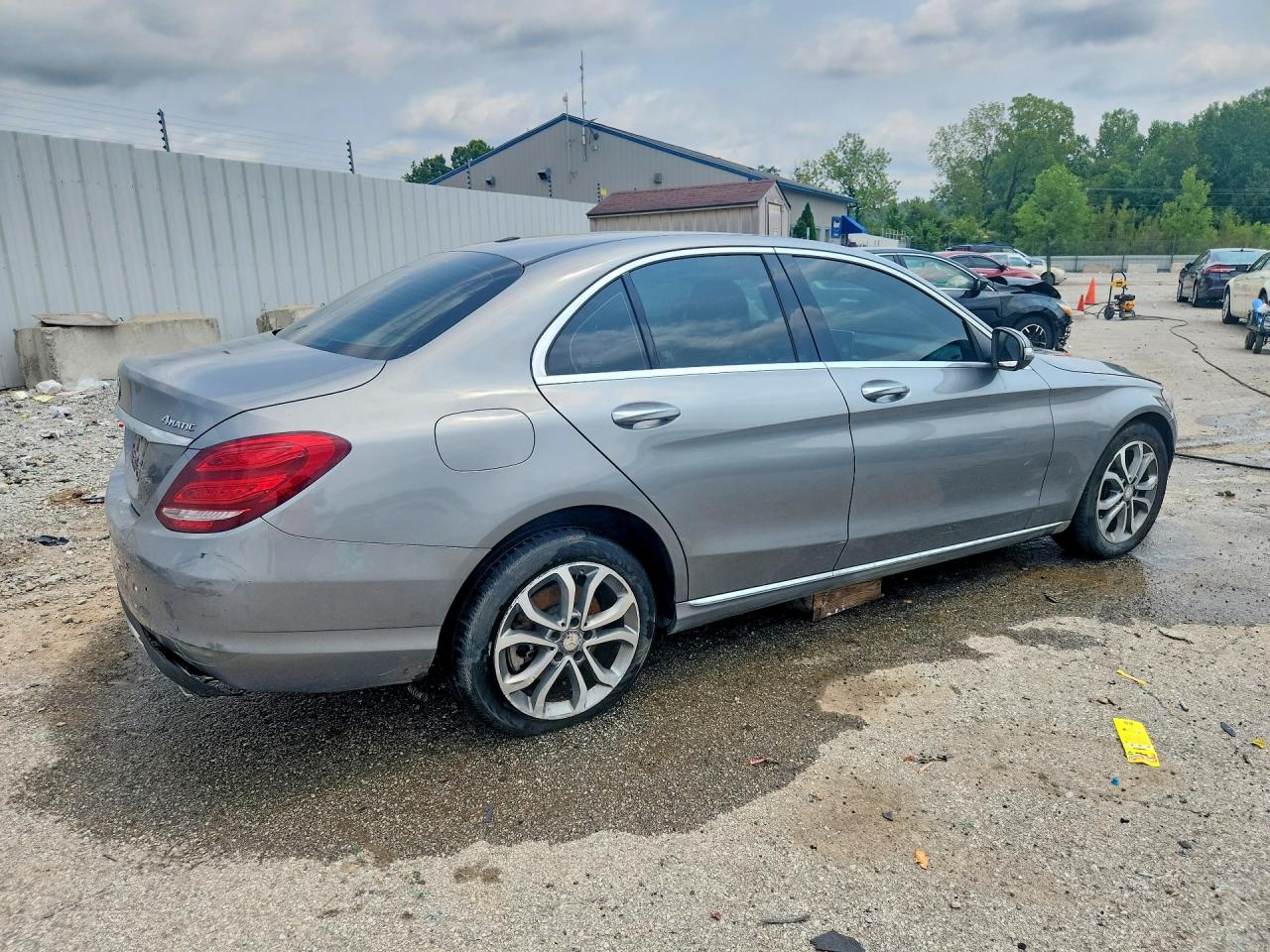 2015 Mercedes-benz C 300 4matic Silver vin: 55SWF4KB7FU055472