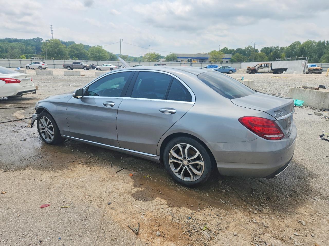 2015 Mercedes-benz C 300 4matic Silver vin: 55SWF4KB7FU055472