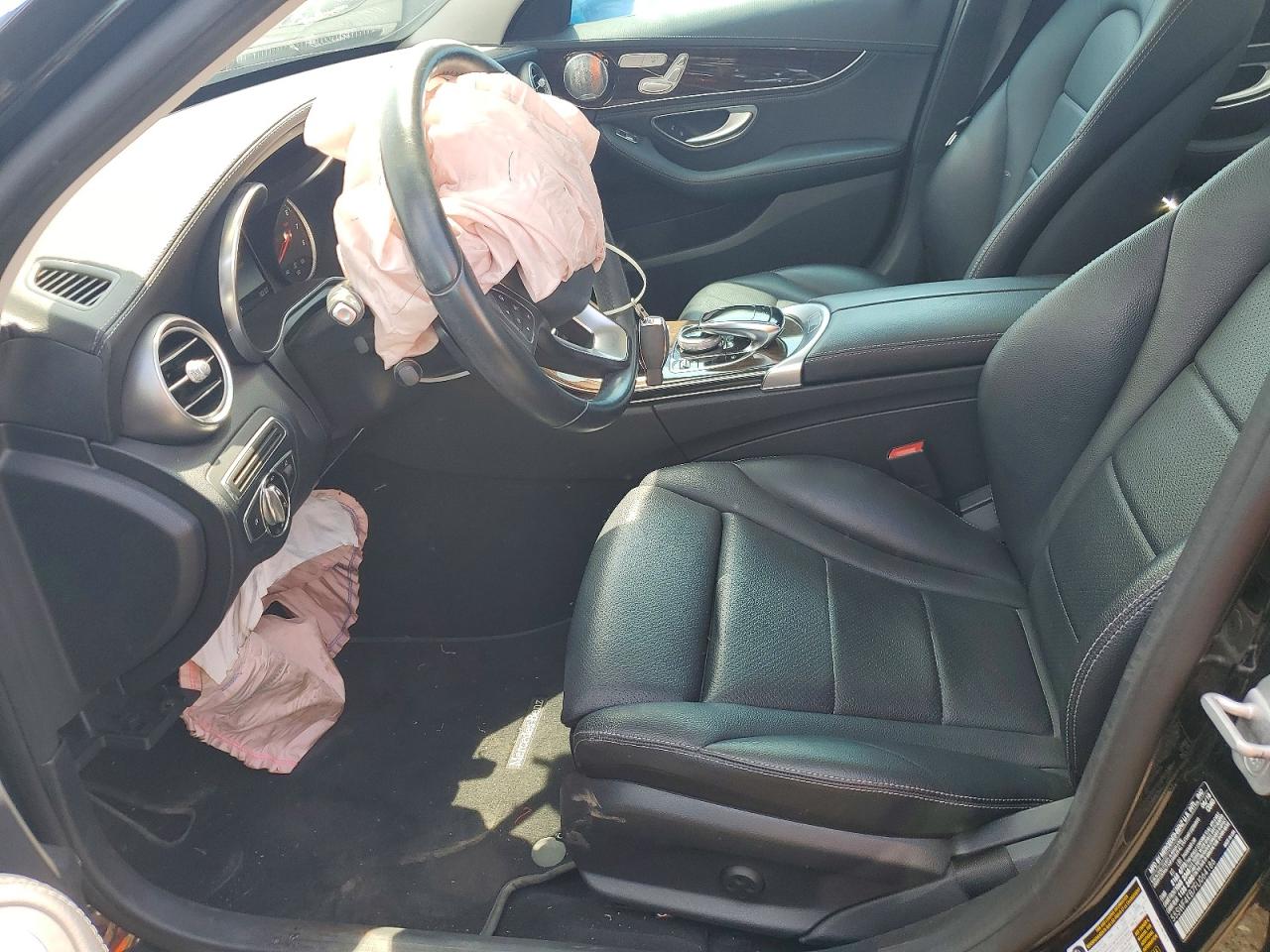 2015 Mercedes-benz C 300 4matic Black vin: 55SWF4KB7FU064186