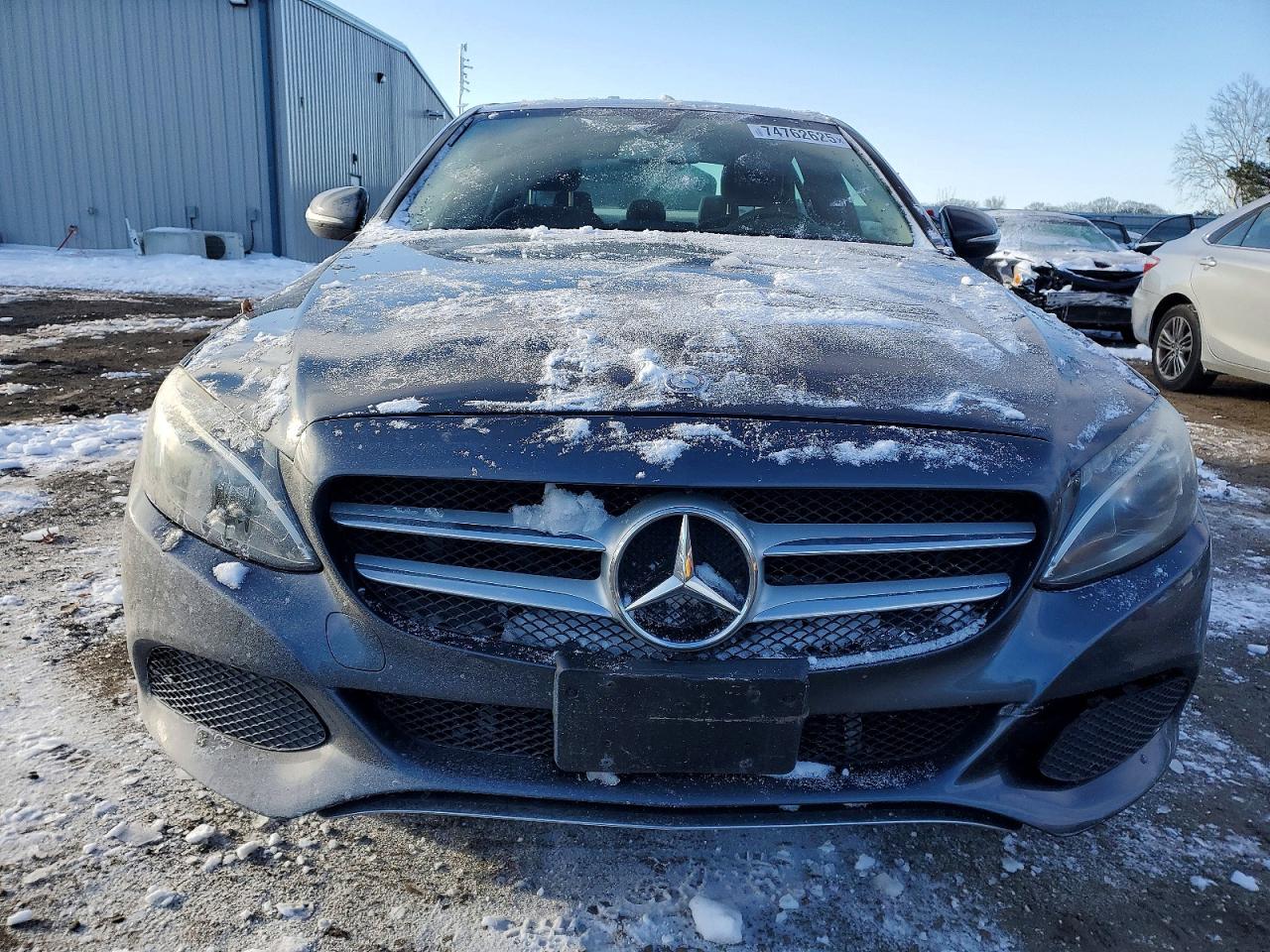 2015 Mercedes Benz C 300 4matic Gray vin: 55SWF4KB7FU068481