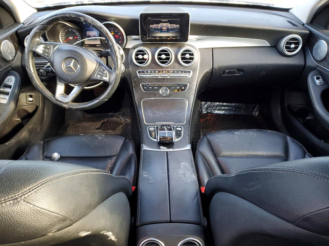 2015 Mercedes Benz C 300 4matic Gray vin: 55SWF4KB7FU068481