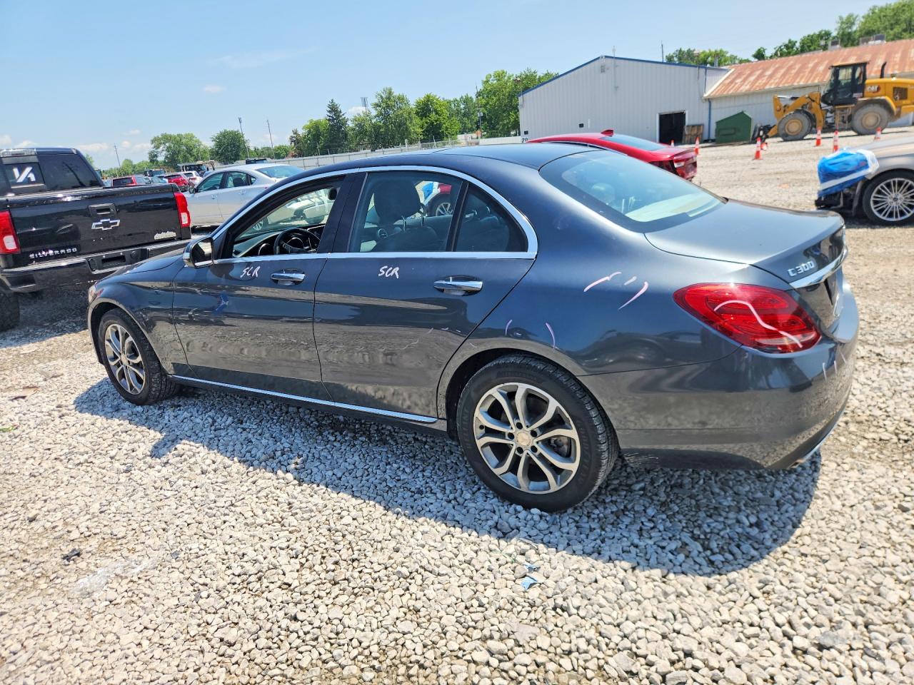 2015 Mercedes-benz C 300 4matic Gray vin: 55SWF4KB7FU082008