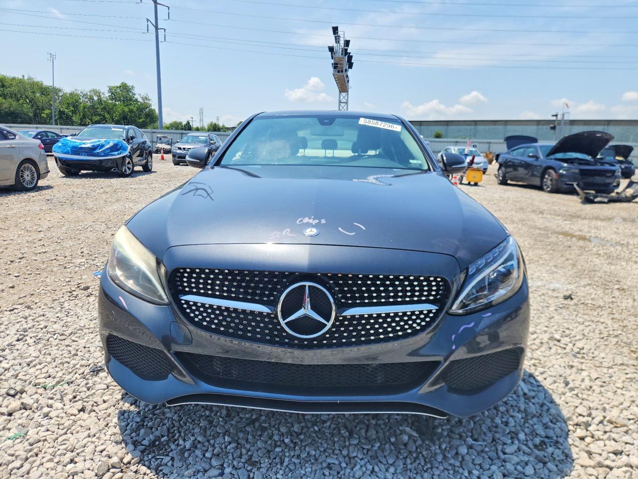 2015 Mercedes-benz C 300 4matic Gray vin: 55SWF4KB7FU082008
