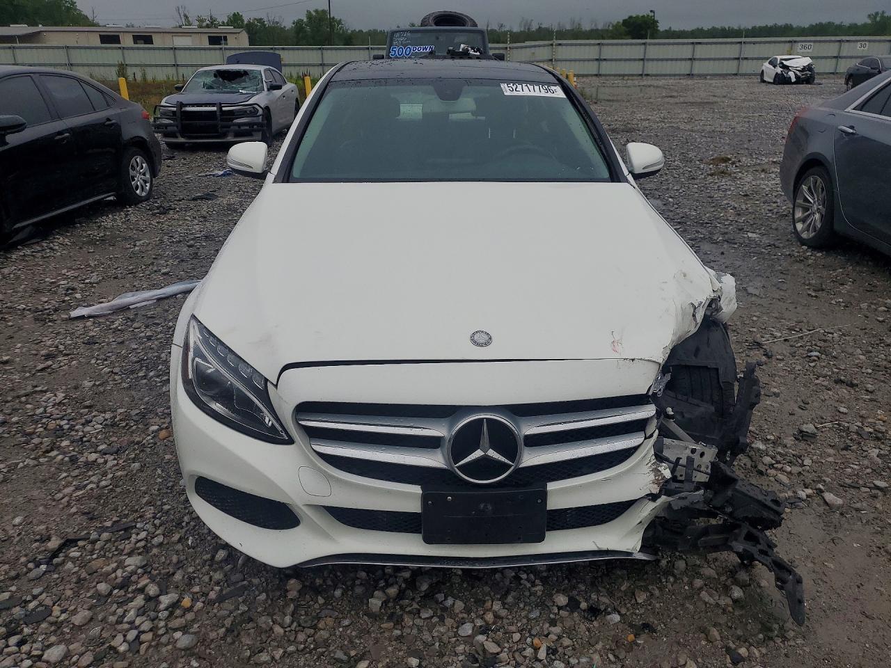2015 Mercedes-benz C 300 4matic White vin: 55SWF4KB7FU082266