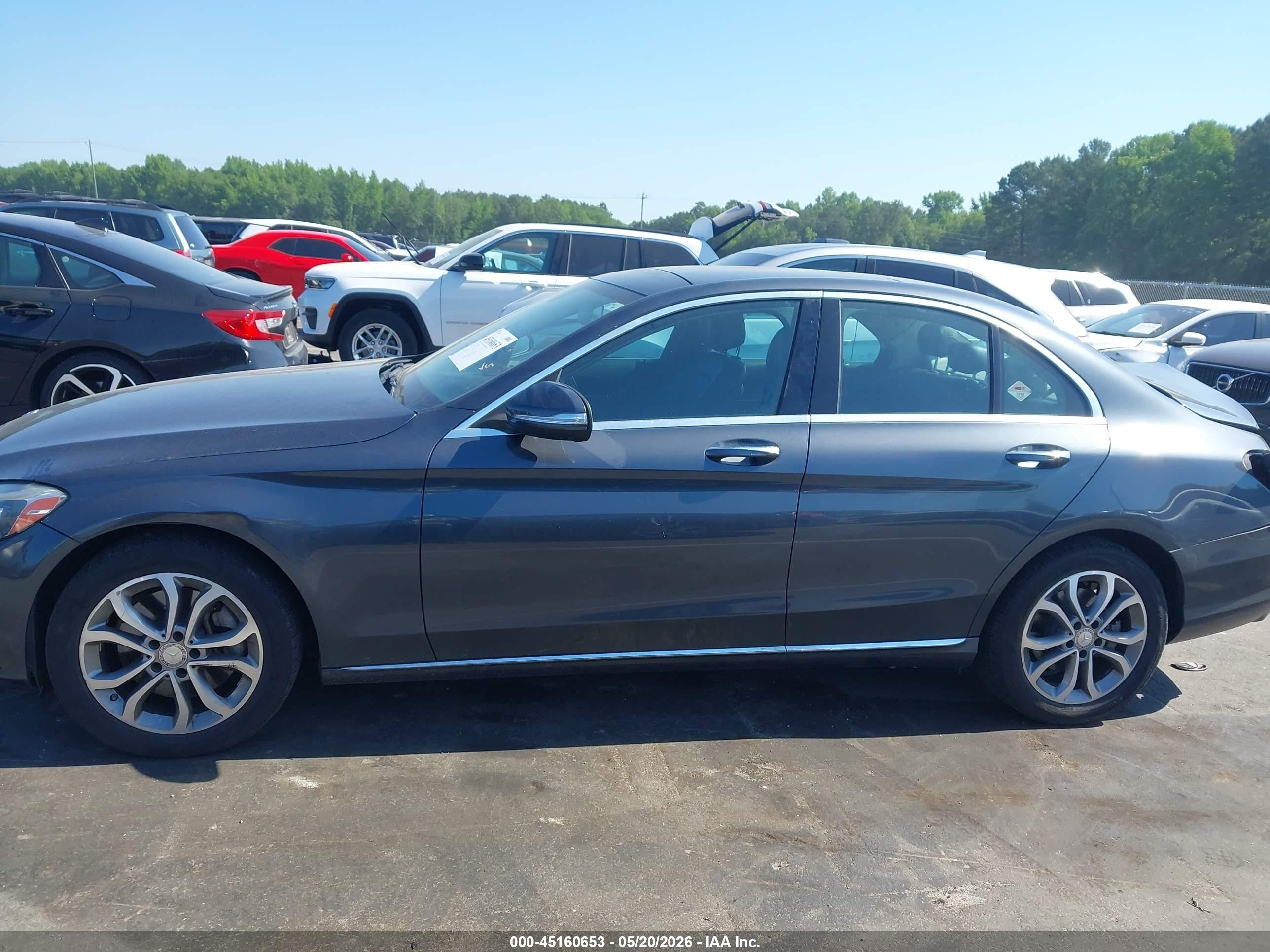 2015 Mercedes-benz C 300 4matic Navy vin: 55SWF4KB7FU084986