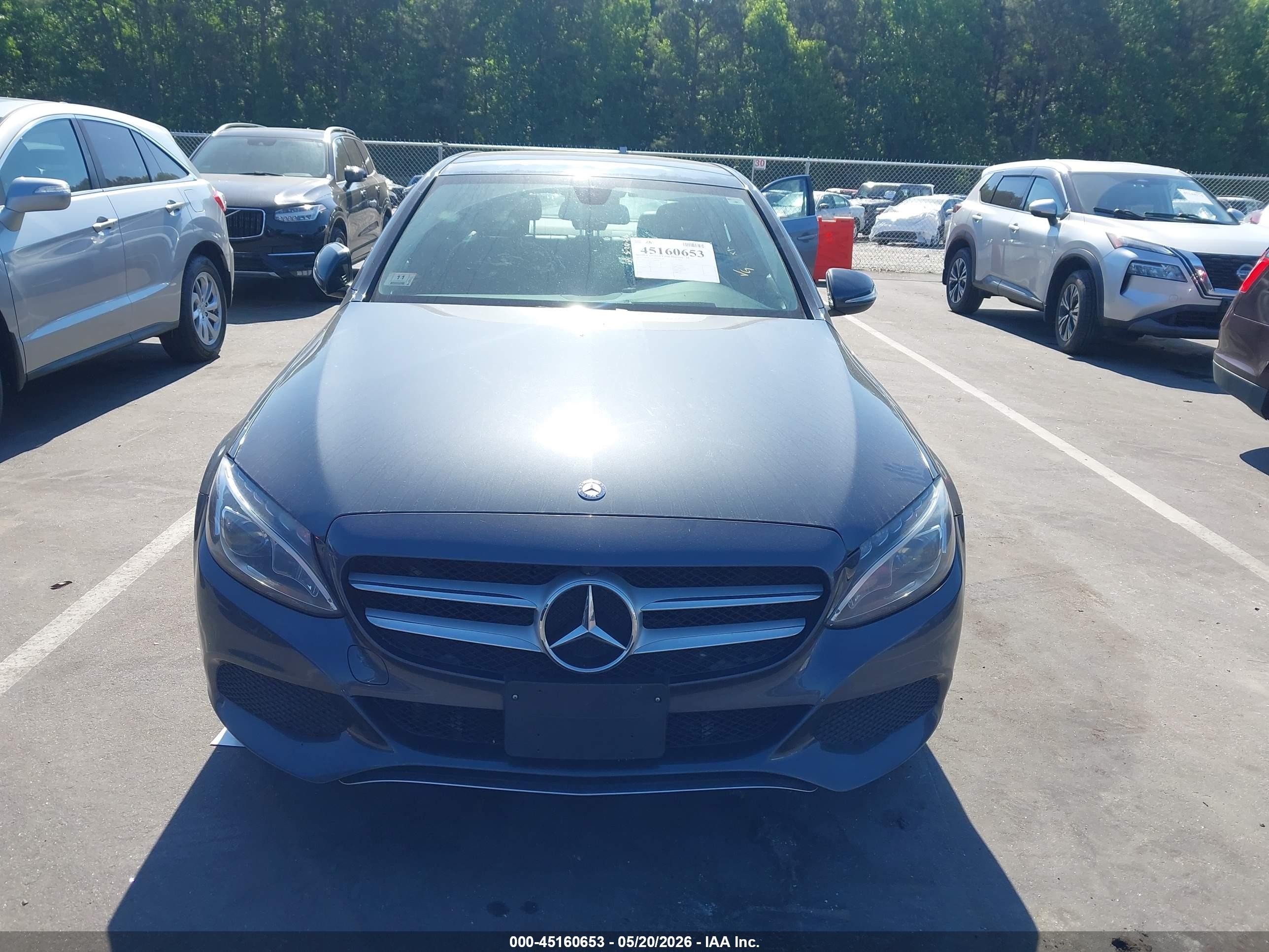 2015 Mercedes-benz C 300 4matic Navy vin: 55SWF4KB7FU084986