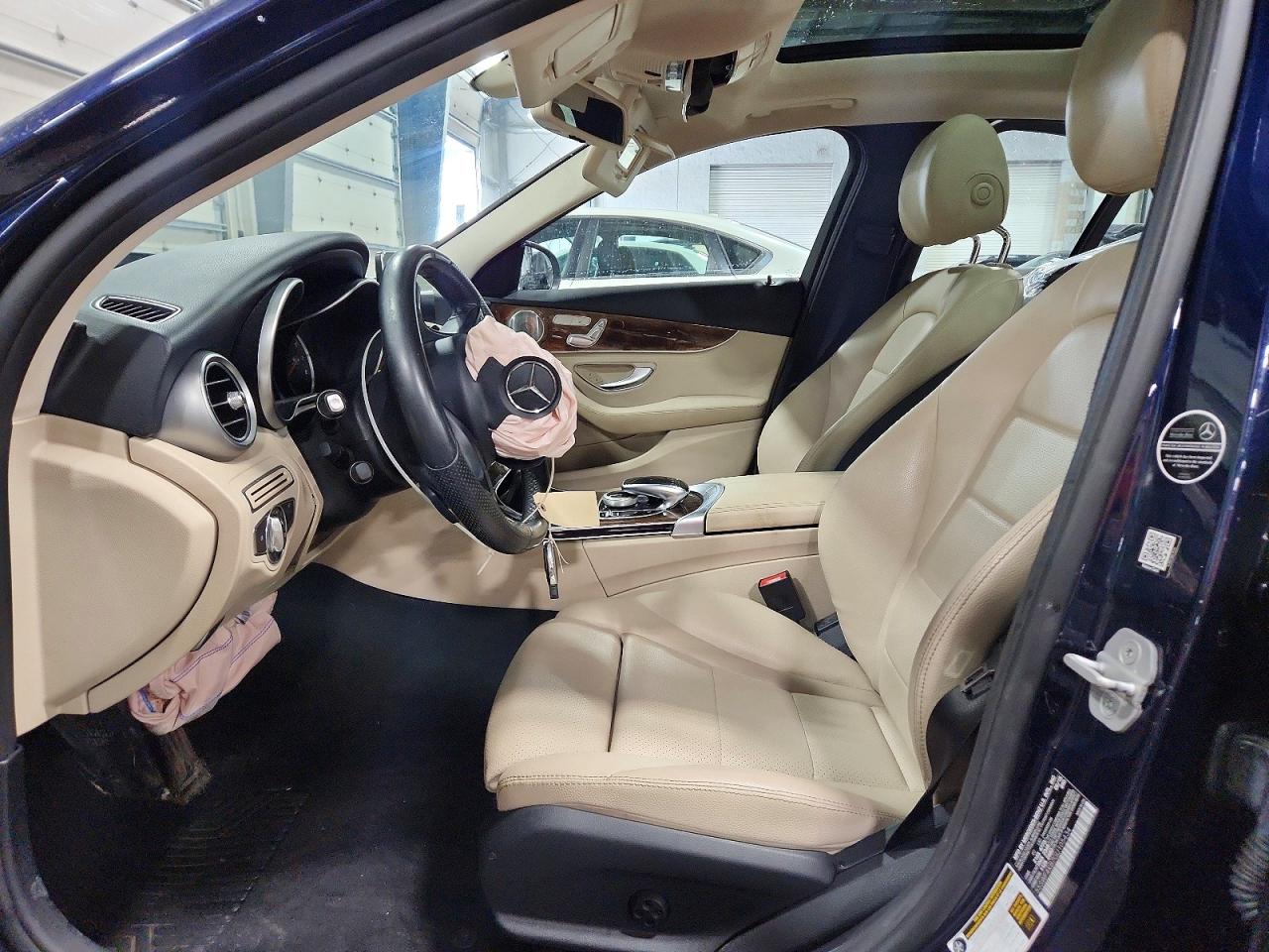 2016 Mercedes-benz C 300 4matic Blue vin: 55SWF4KB7GU105434