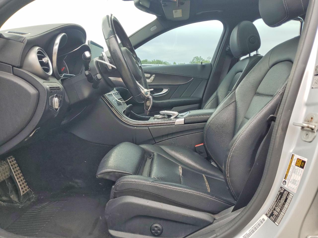 2015 Mercedes-benz C 300 4matic Серебряный vin: 55SWF4KB8FU005616