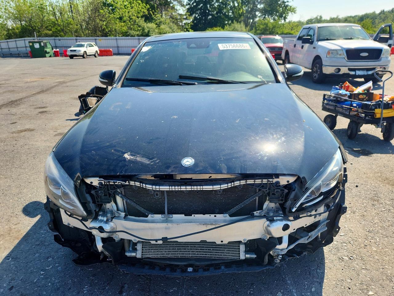 2015 Mercedes-benz C 300 4matic Black vin: 55SWF4KB8FU006099