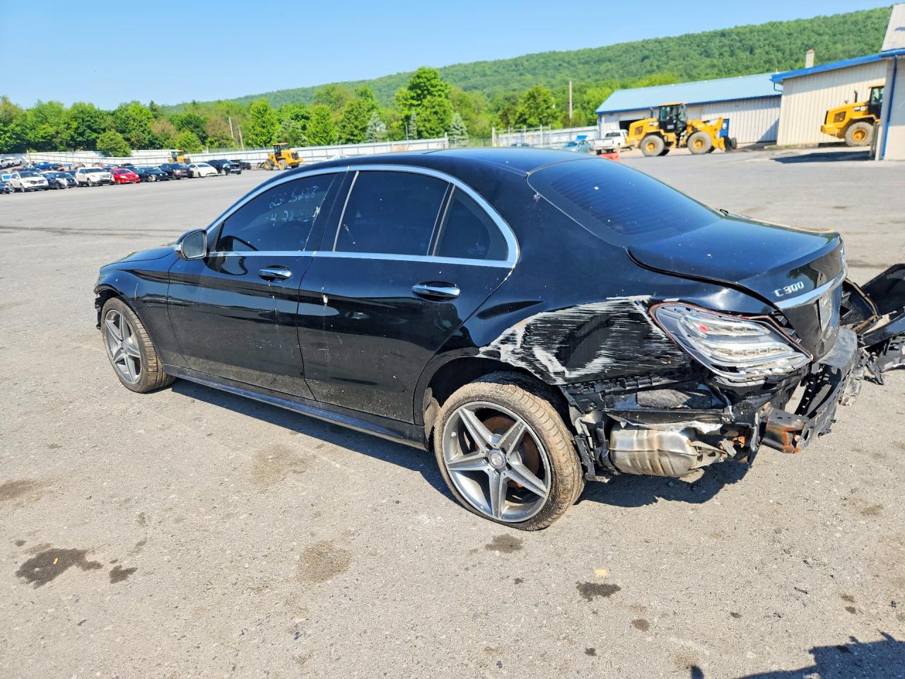 2015 Mercedes-benz C 300 4matic Black vin: 55SWF4KB8FU006099