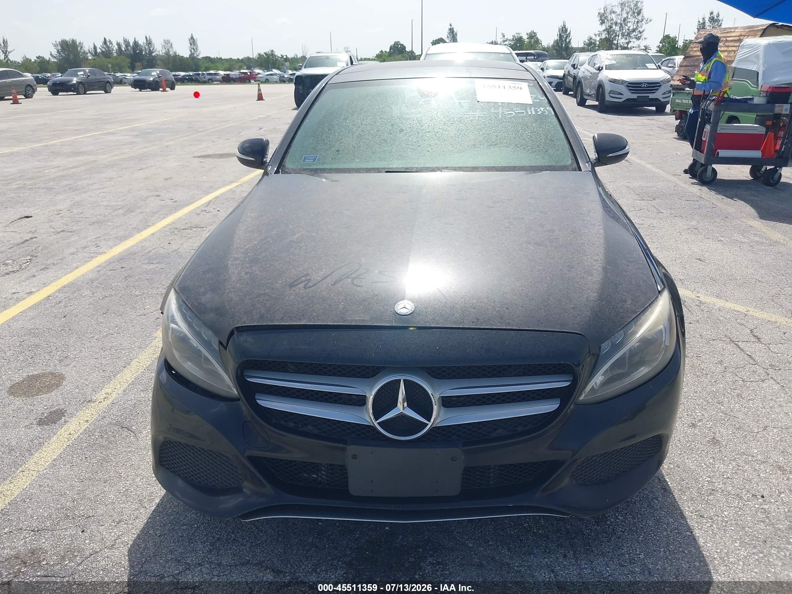 2015 Mercedes-benz C 300 4matic Black vin: 55SWF4KB8FU007253