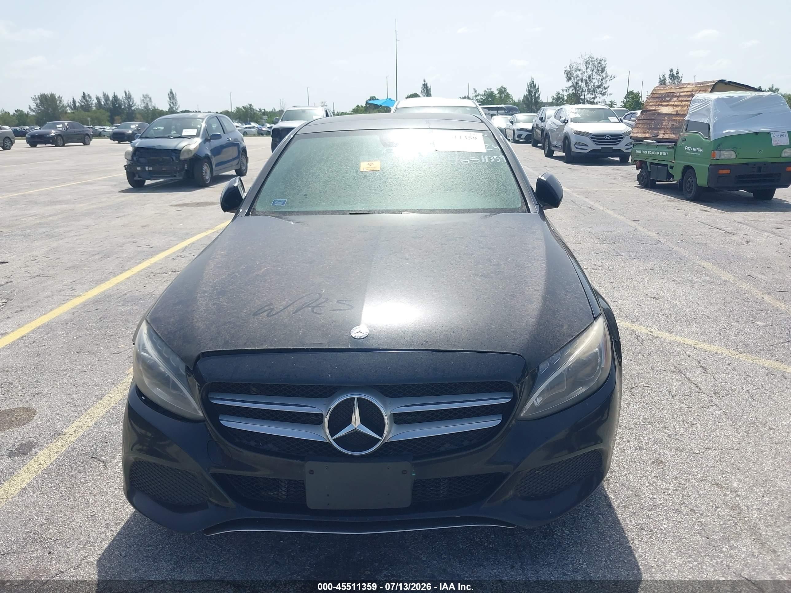 2015 Mercedes-benz C 300 4matic Black vin: 55SWF4KB8FU007253