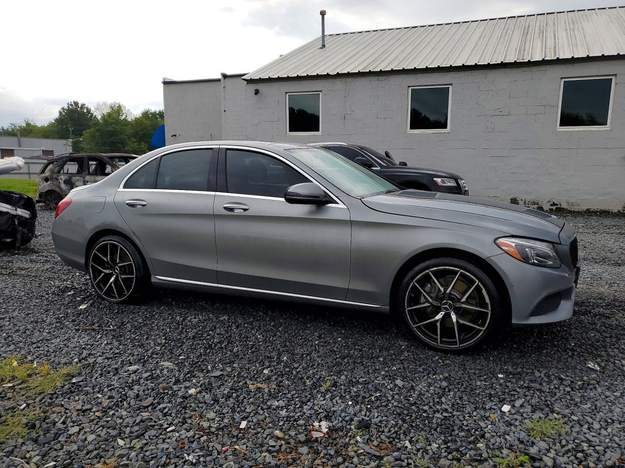 2015 Mercedes-benz C 300 4matic Gray vin: 55SWF4KB8FU014882