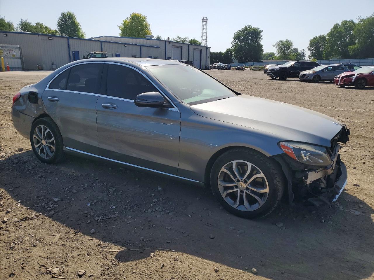 2015 Mercedes-benz C 300 4matic Silver vin: 55SWF4KB8FU022299