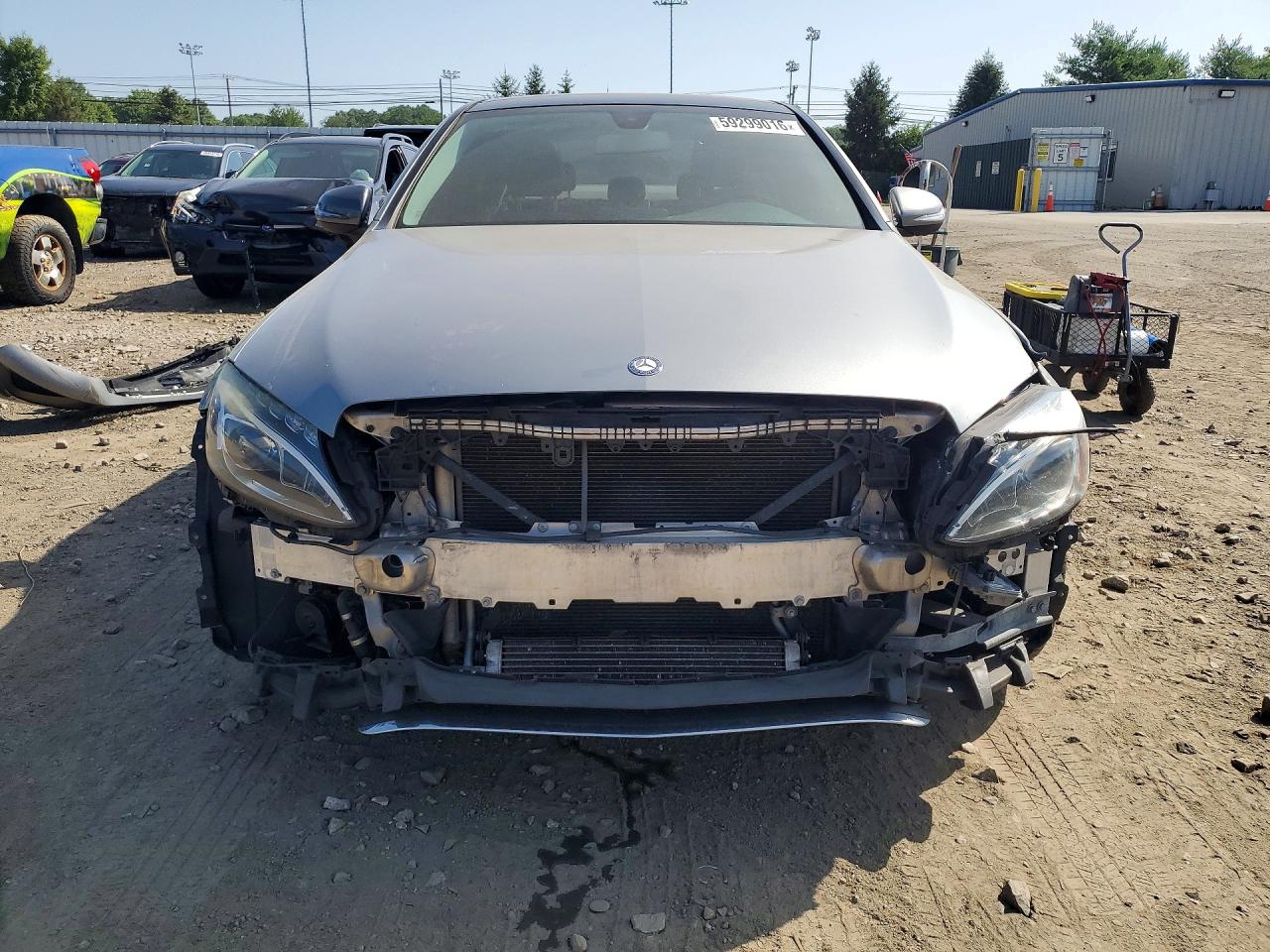 2015 Mercedes-benz C 300 4matic Silver vin: 55SWF4KB8FU022299