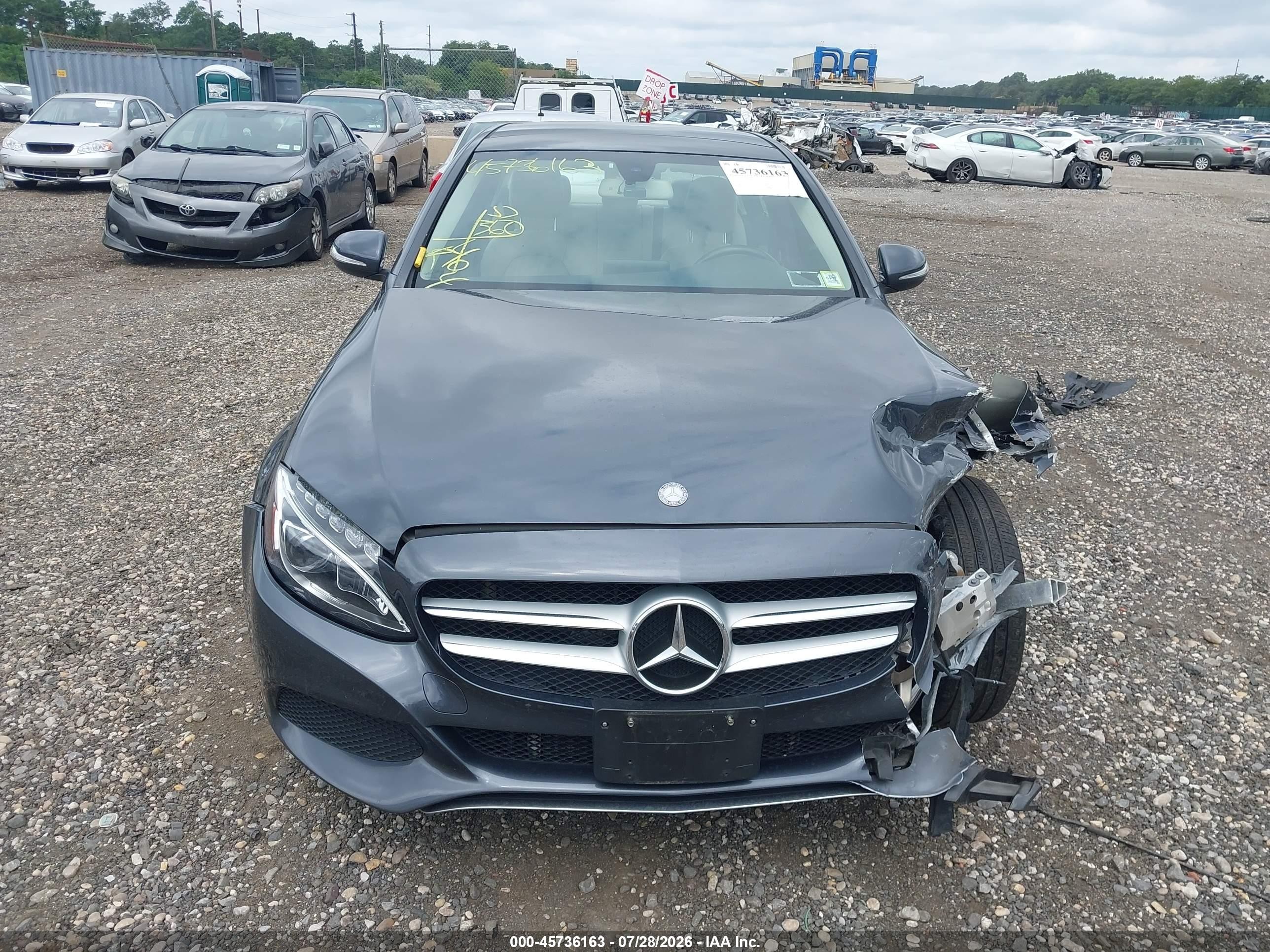 2015 Mercedes-benz C 300 4matic Gray vin: 55SWF4KB8FU027700