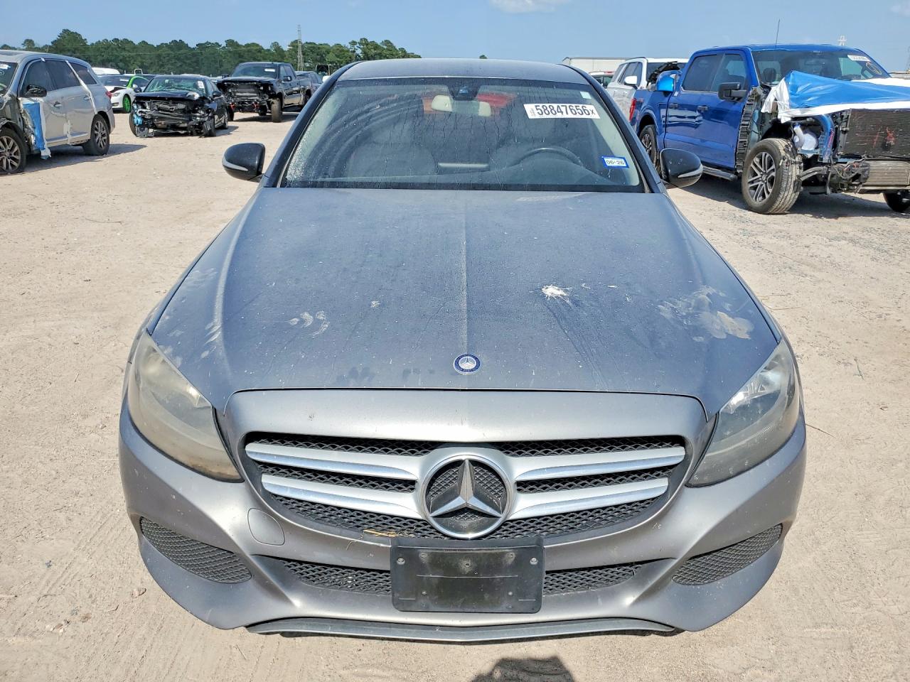 2015 Mercedes-benz C 300 4matic Silver vin: 55SWF4KB8FU028717