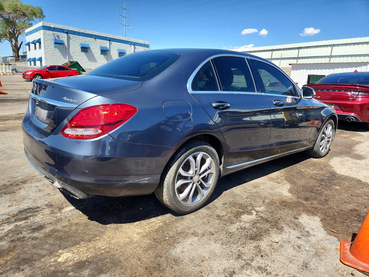 2015 Mercedes-benz C 300 4matic Charcoal vin: 55SWF4KB8FU038101