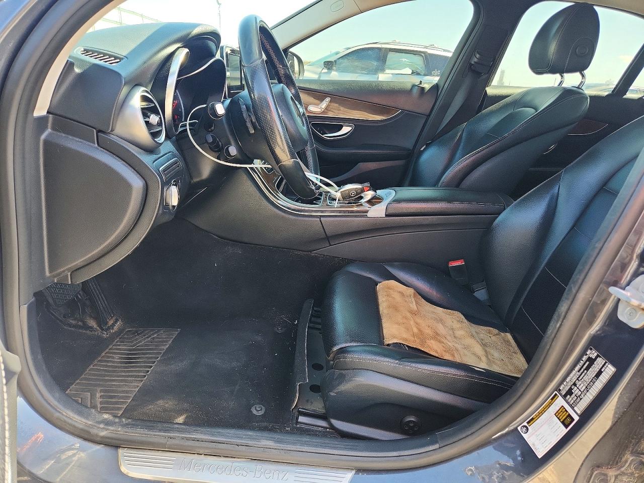 2015 Mercedes-benz C 300 4matic Charcoal vin: 55SWF4KB8FU038101