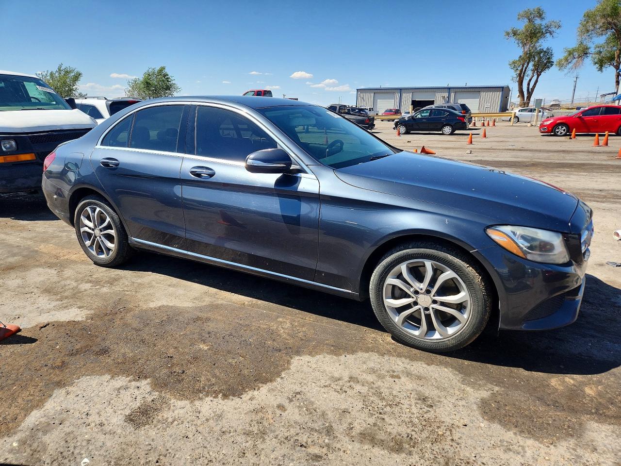 2015 Mercedes-benz C 300 4matic Charcoal vin: 55SWF4KB8FU038101