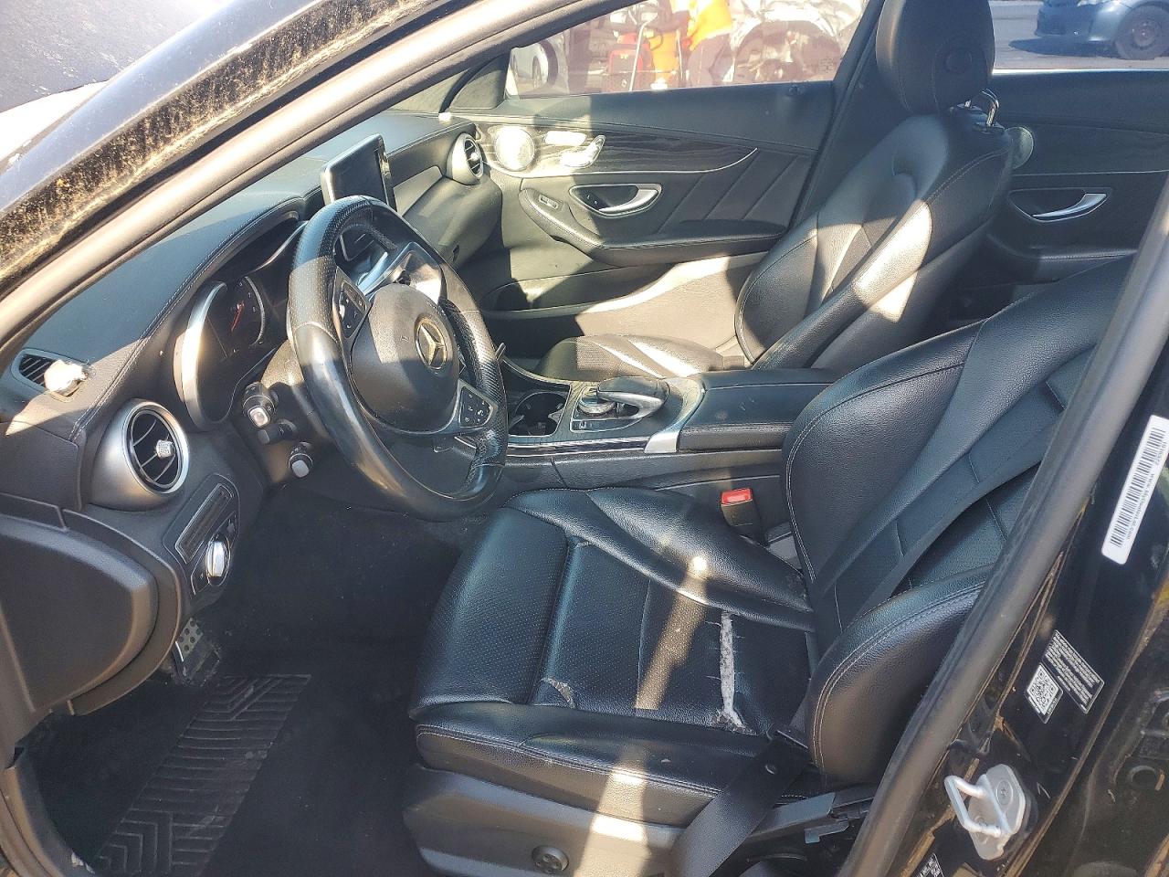 2015 Mercedes-benz C 300 4matic Black vin: 55SWF4KB8FU042911