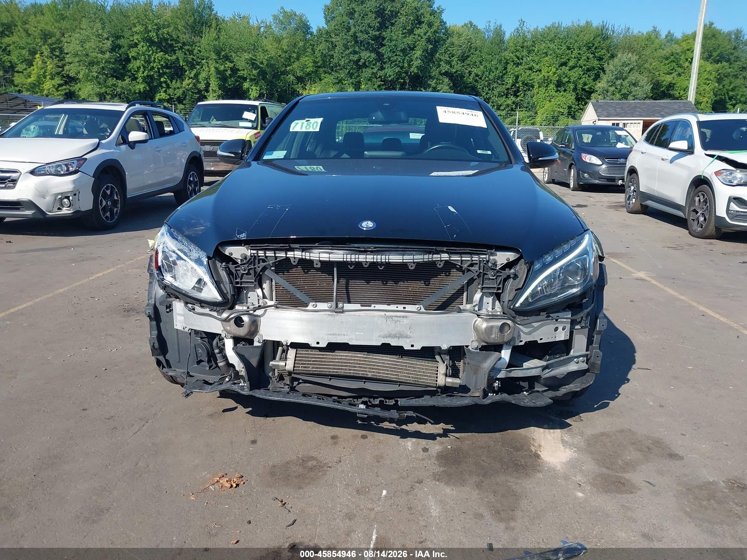 2015 Mercedes-benz C 300 Sport 4matic Black vin: 55SWF4KB8FU051088