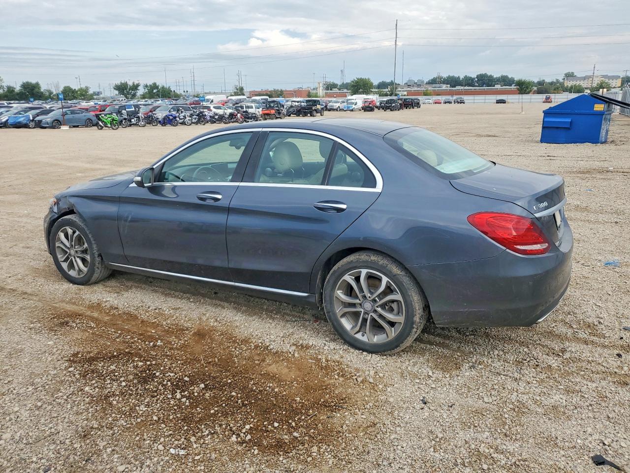 2015 Mercedes-benz C 300 4matic Charcoal vin: 55SWF4KB8FU061345