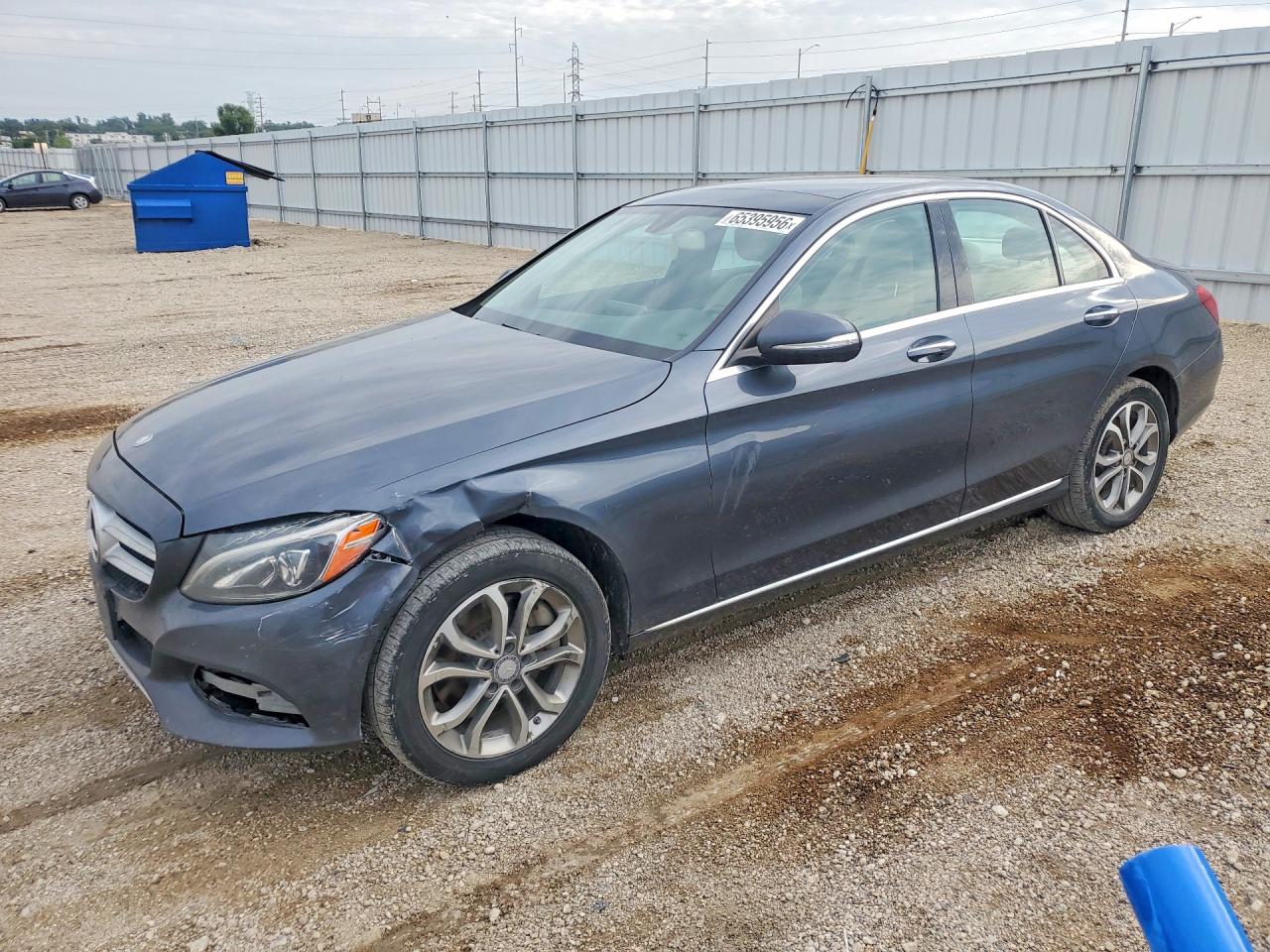 2015 Mercedes-benz C 300 4matic Charcoal vin: 55SWF4KB8FU061345
